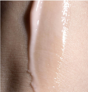 skin with our botox peptide smeared across in light pink